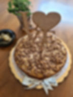 Panqué de migas de nuez y canela