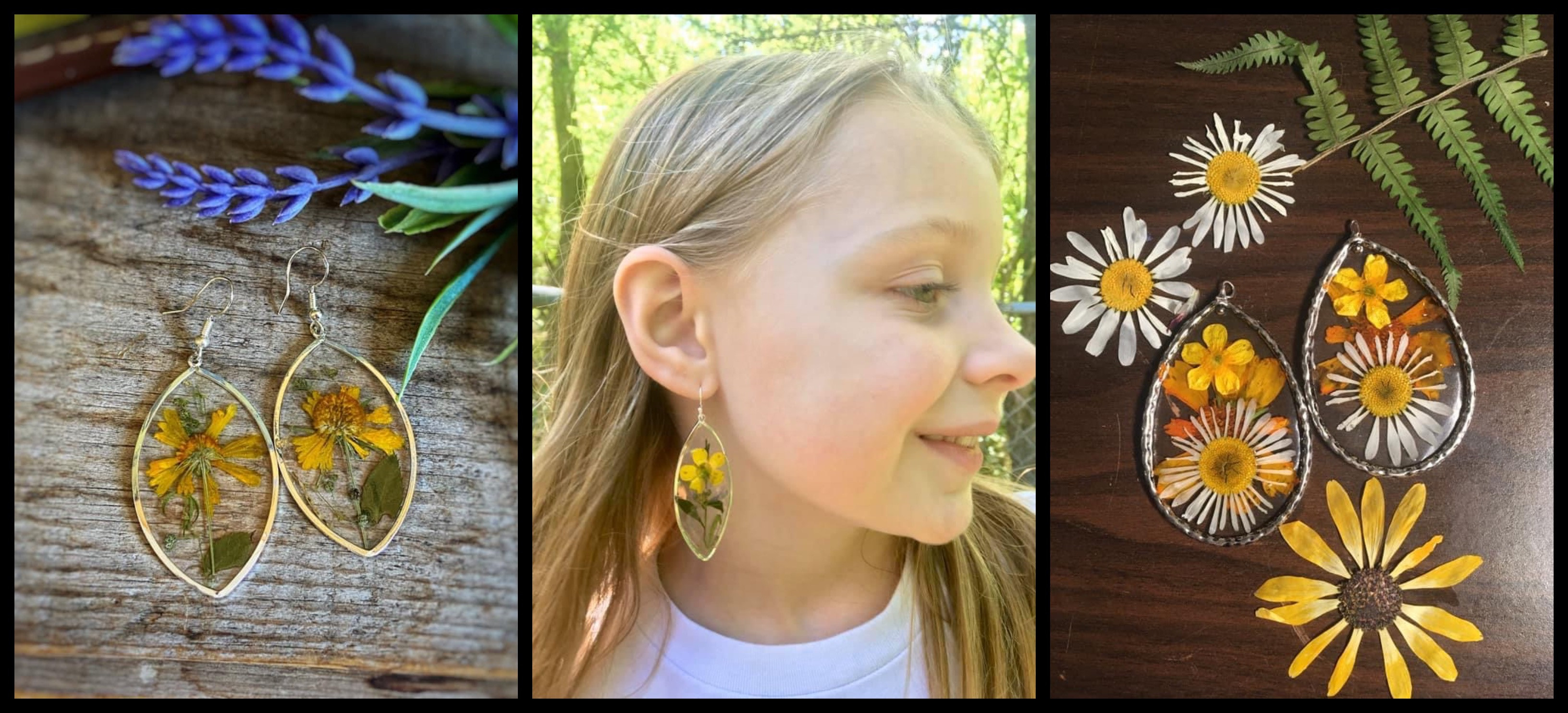 Wedding Flower Earrings