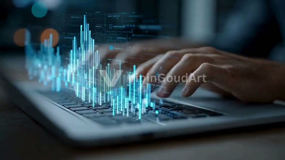 Thumbnail: Digital Human Hands Tech Video | HD Stock Footage of Futuristic Technology