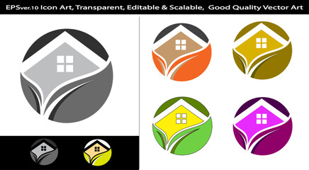 Home vector logo art design to buy editable and scalable vector