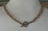283 Necklace - Rose Gold over Bronze swirl, remov dangle.JPG