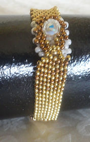 254 Bracelet - Abstract sculptural reverse w button and loop.JPG