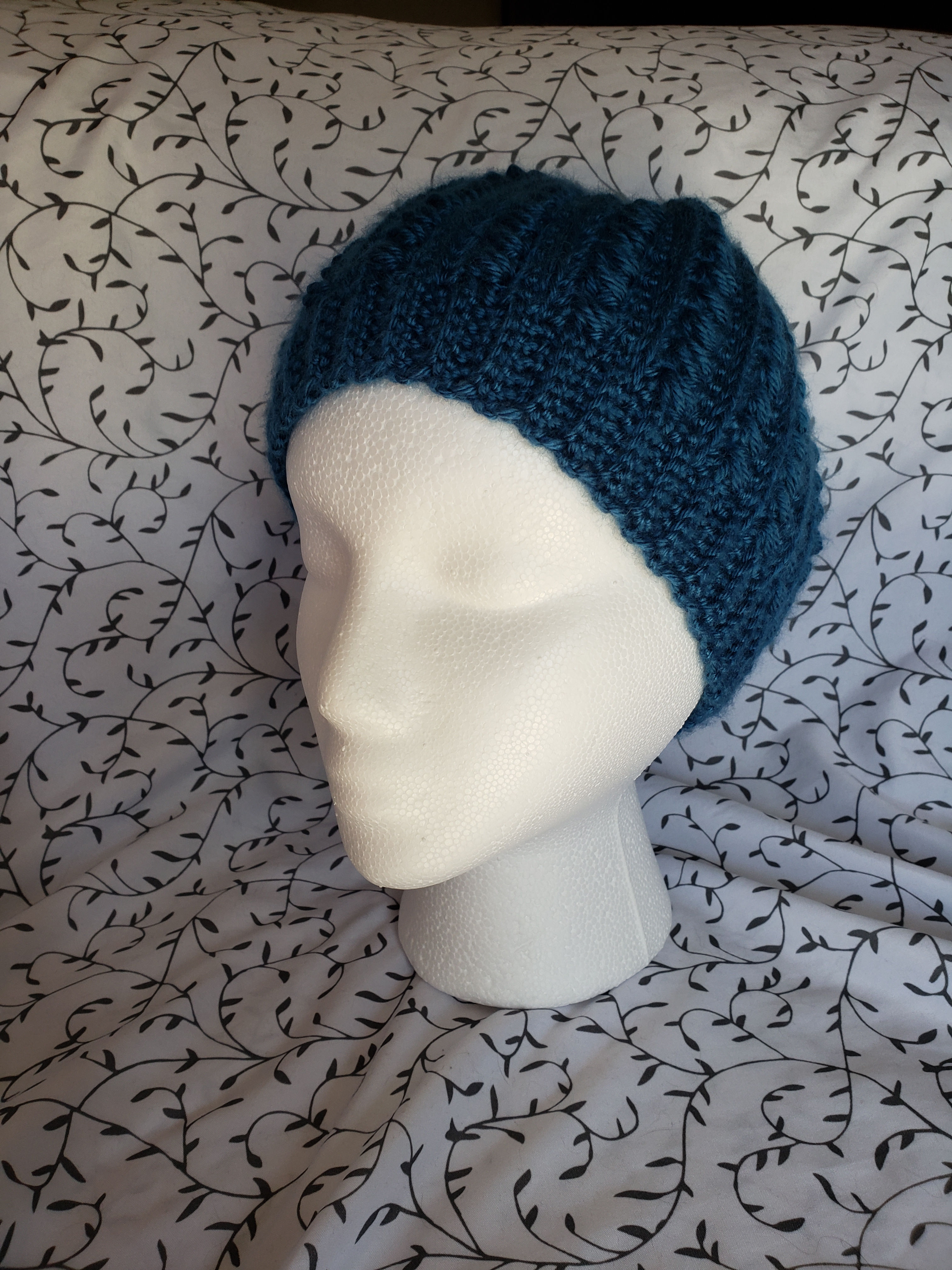 Puff Stitch Ponytail Beanie