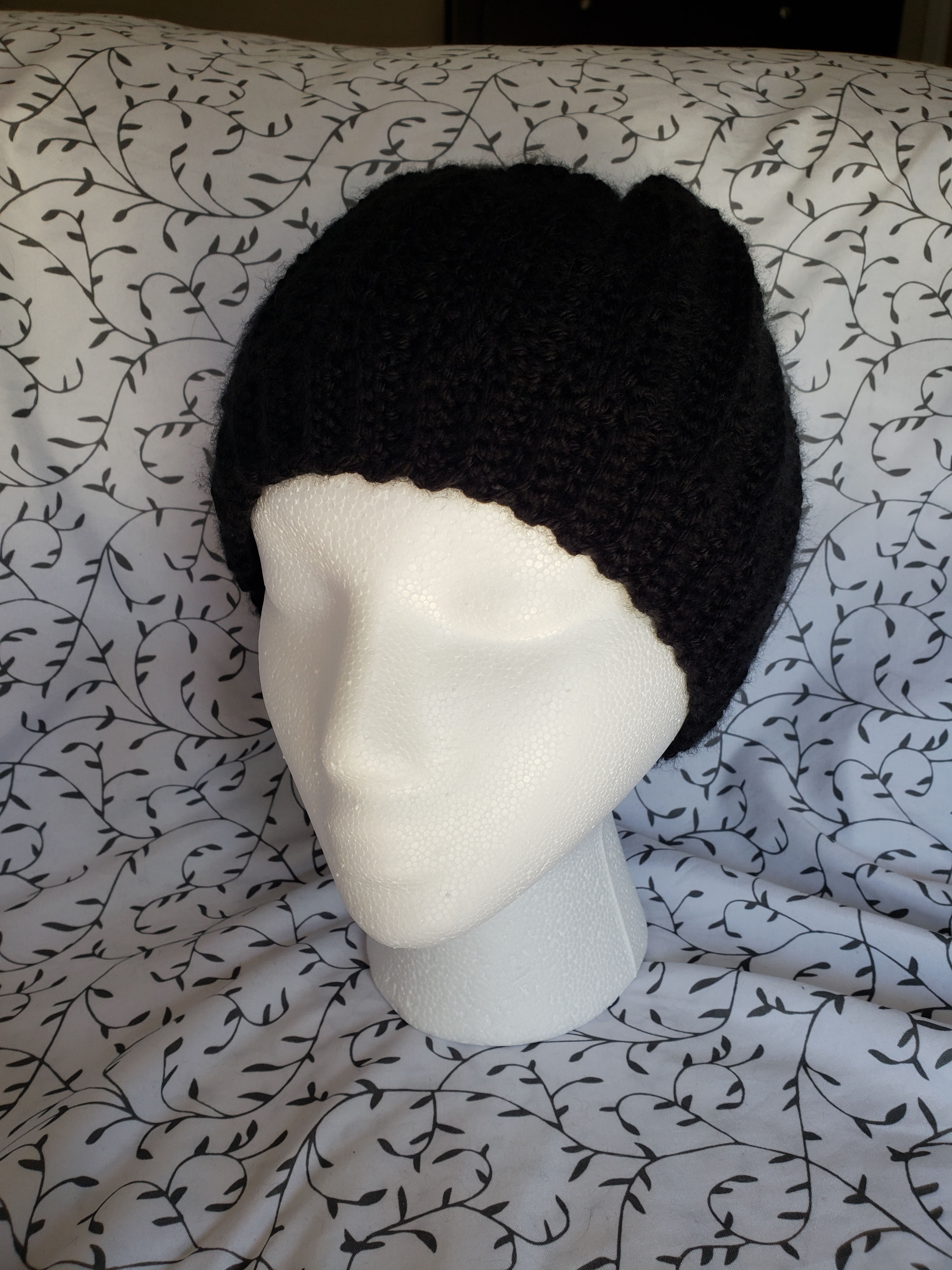 Double Crochet Ponytail Beanie