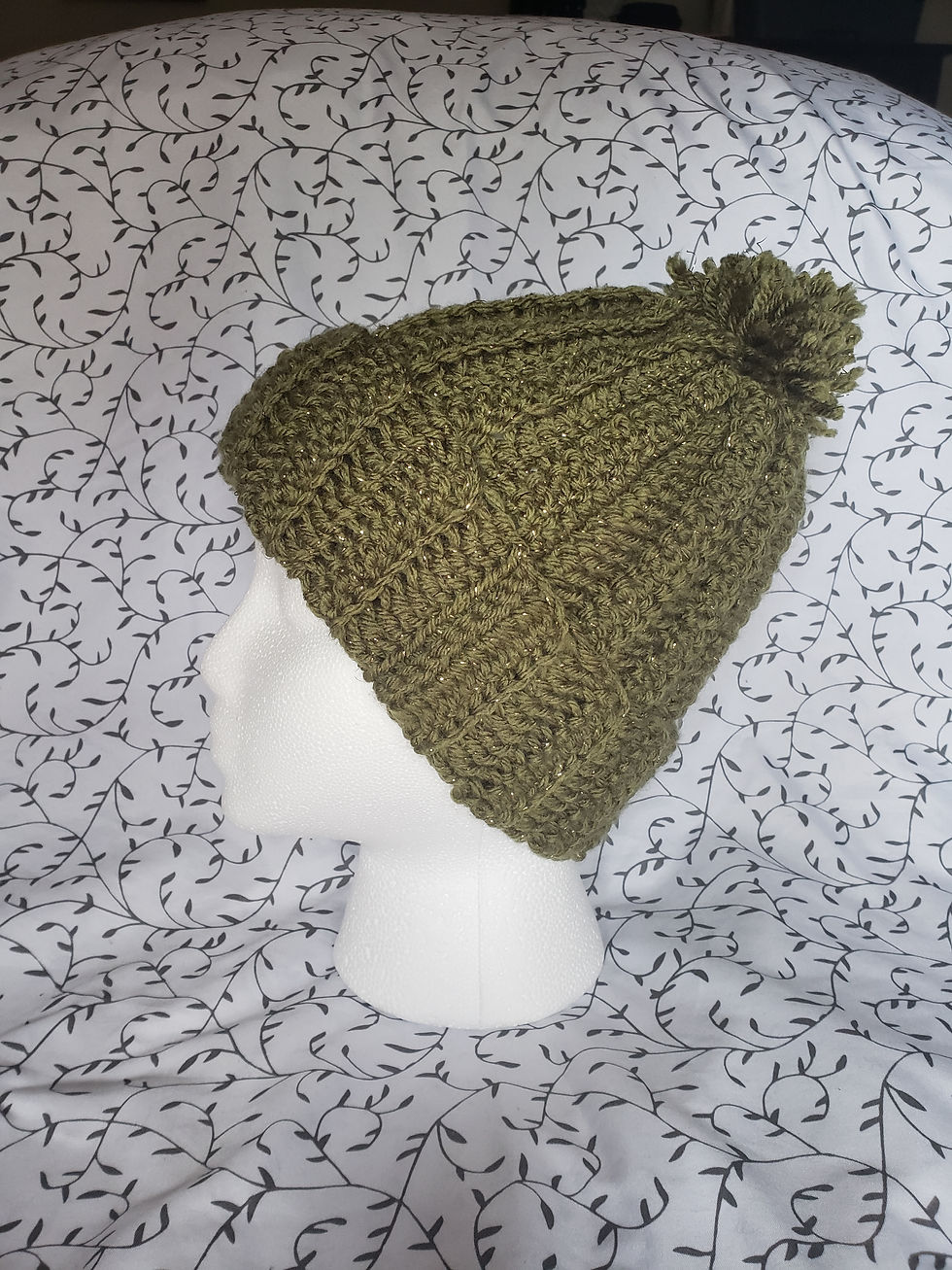 Thumbnail: Fashionable Olive Beanie