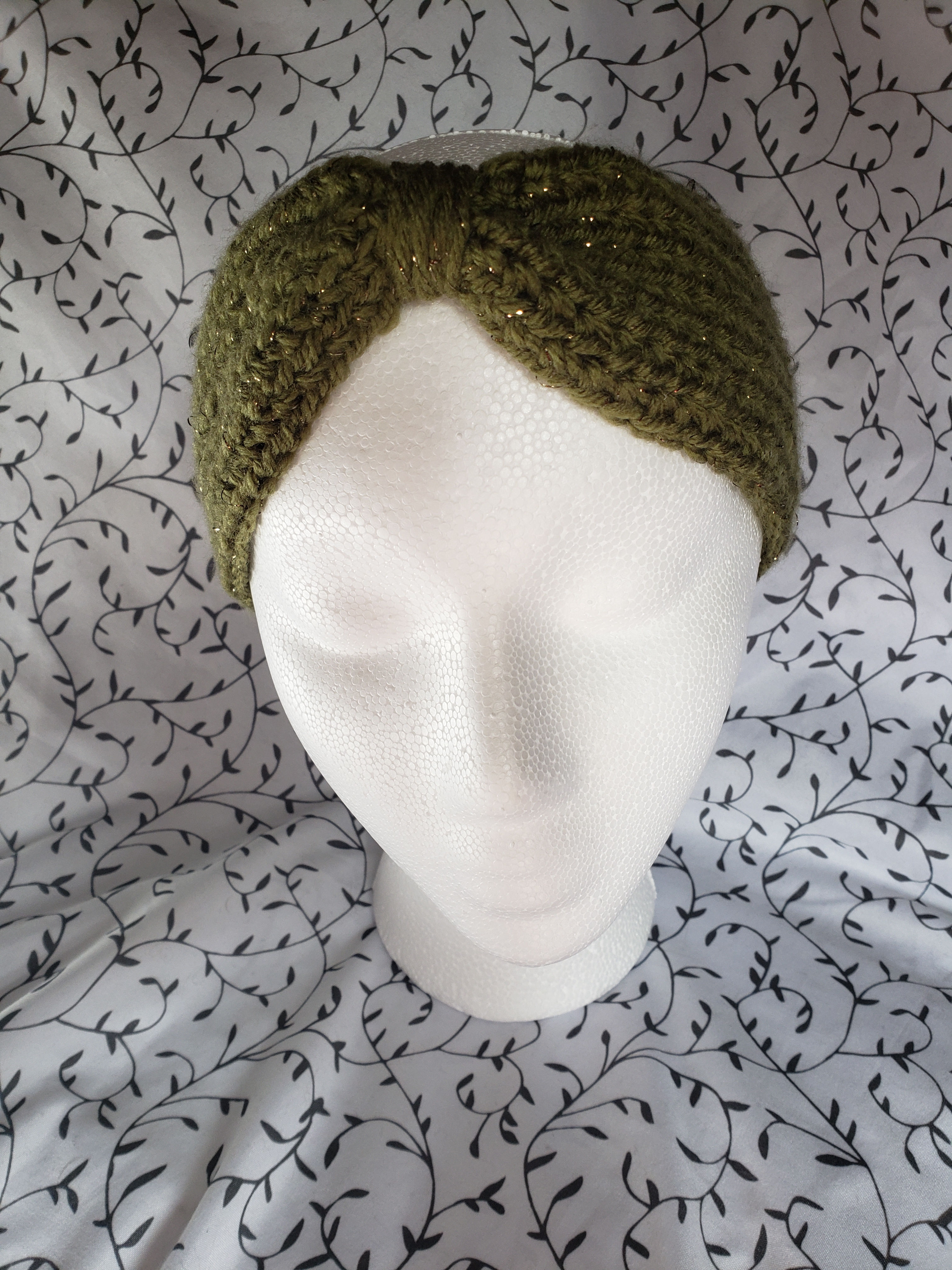 Fashionable Olive Bow Headband
