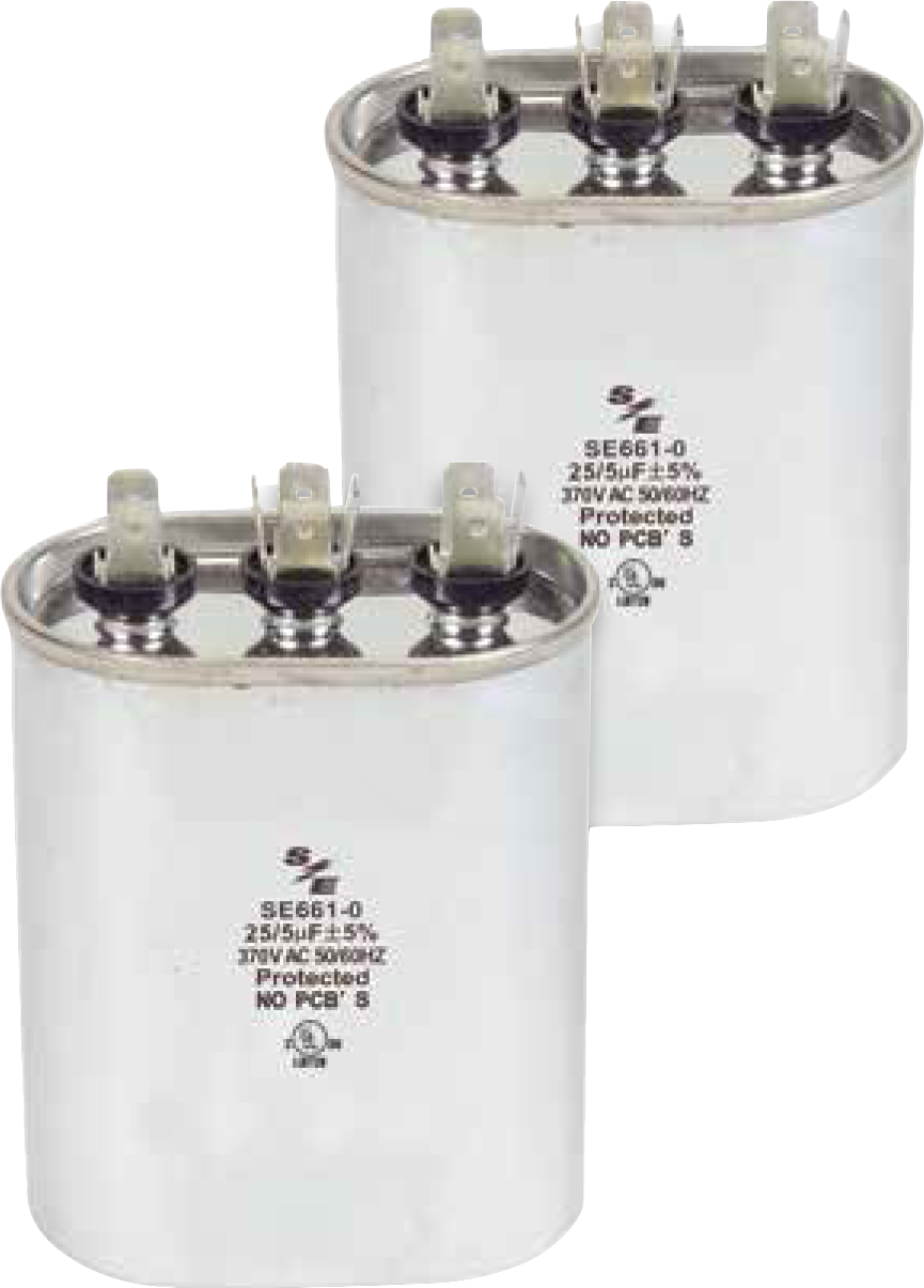 capacitores ovalados dual