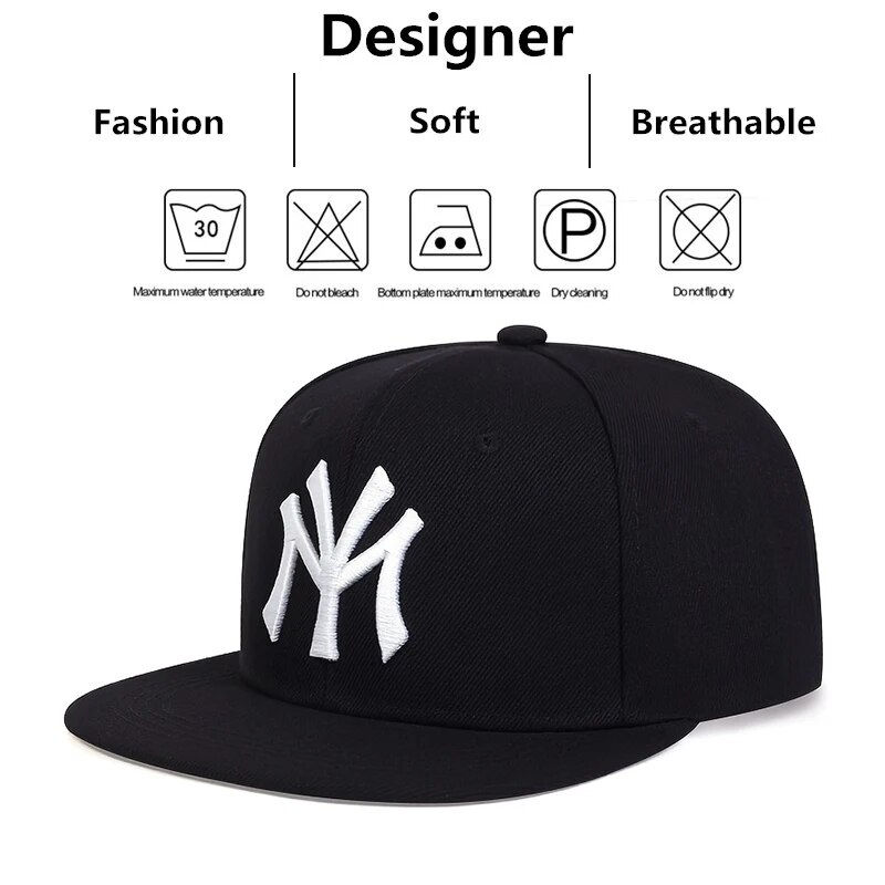 Thumbnail: Unisex Letter Embroidery Hip-hop Hats Outdoor Adjustable Casual Baseball Caps Su