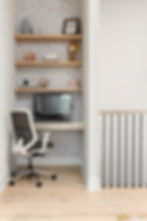 AHD designed this Home Office Command Center to support a busy mom, seamlessly balancing her biotech career while keeping an eye on her three young children.