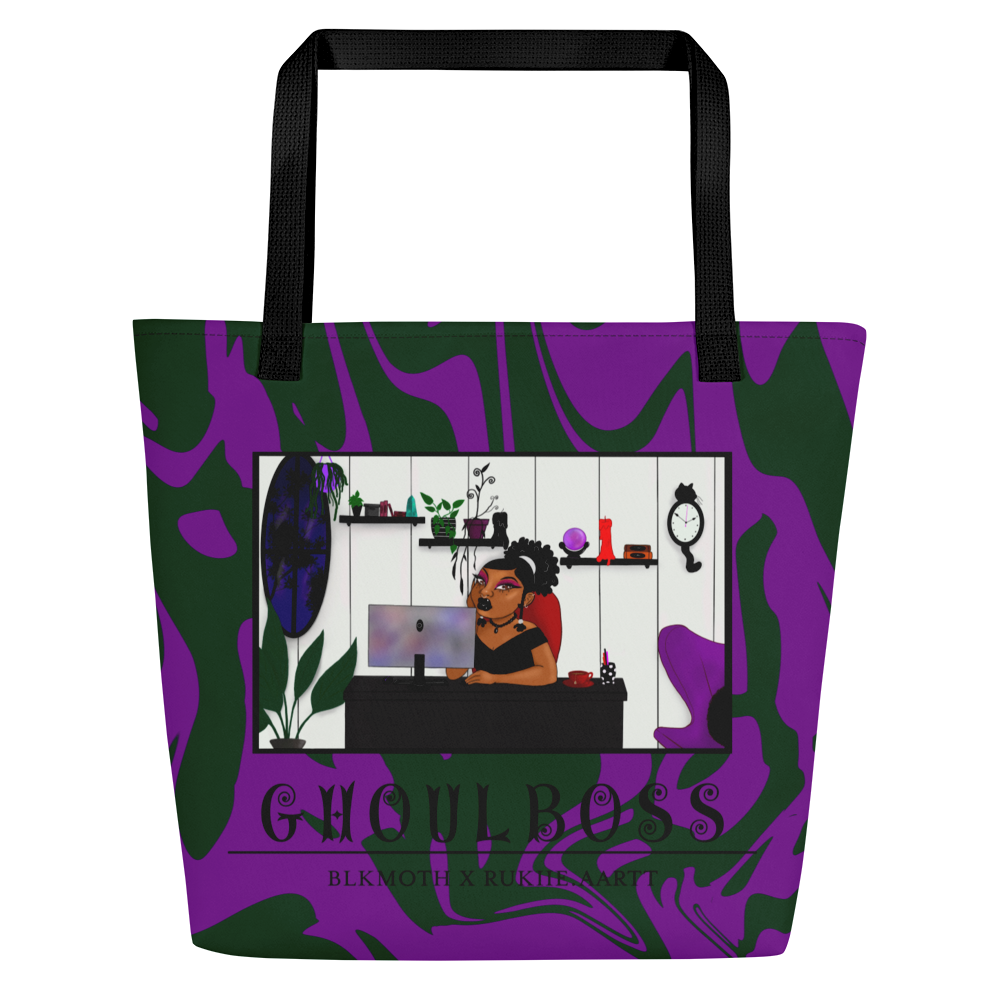 Ghoul Boss All-Over Print Large Tote Bag