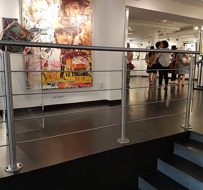 Rampe, Garde-corps, travail acier inox, artisanat d'art