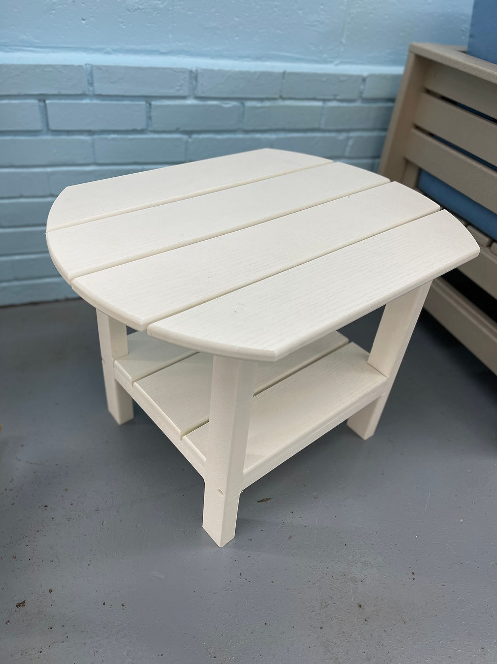 Thumbnail: Poly lumber oval end table