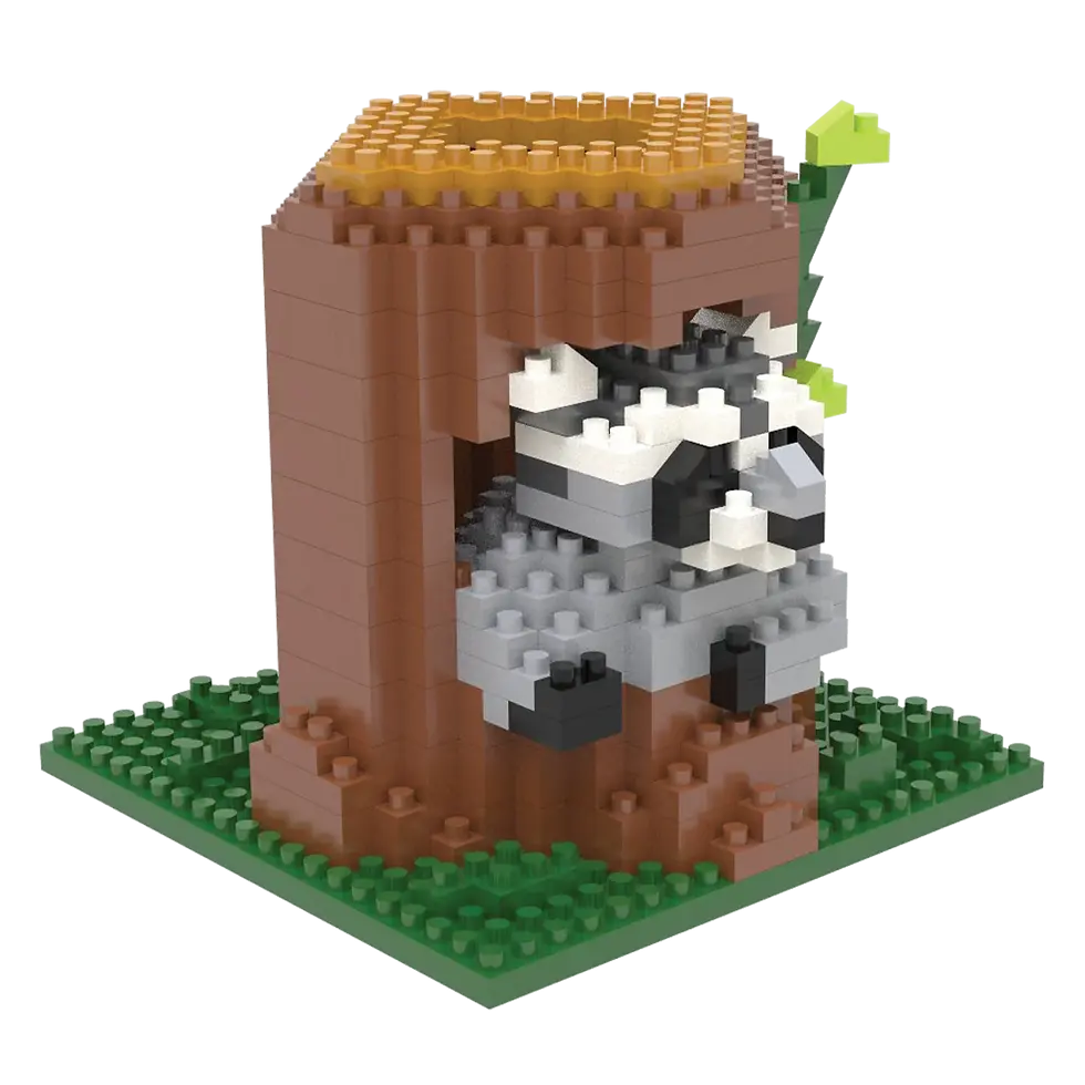 Thumbnail: MINI BUILDING BLOCKS - Raccoon