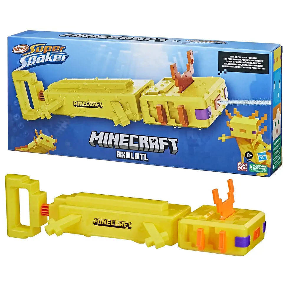 NERF - Super Soaker Minecraft Axolotl
