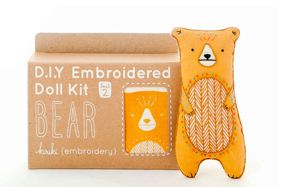 Thumbnail: KIRIKI PRESS - D.I.Y. Embroidered Doll Kit