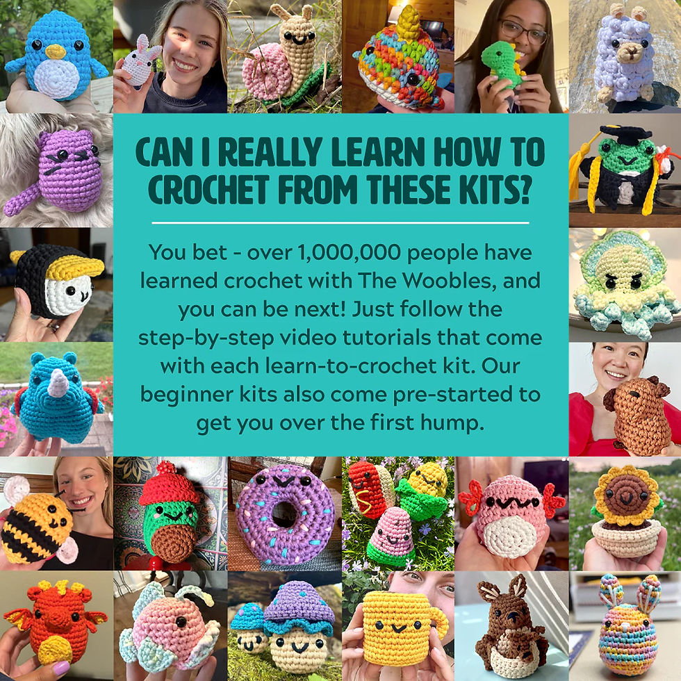 Thumbnail: THE WOOBLES - Learn to Crochet kit