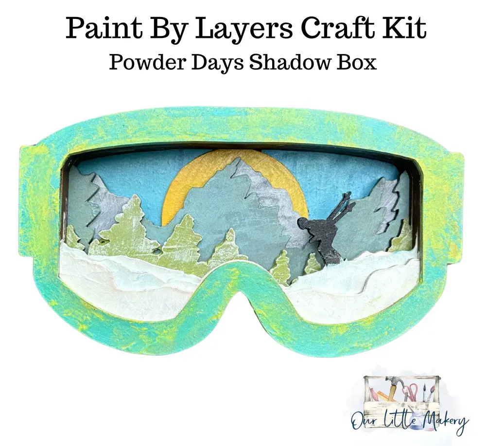 OUR LITTLE MAKERY - Powder Days Shadow Box