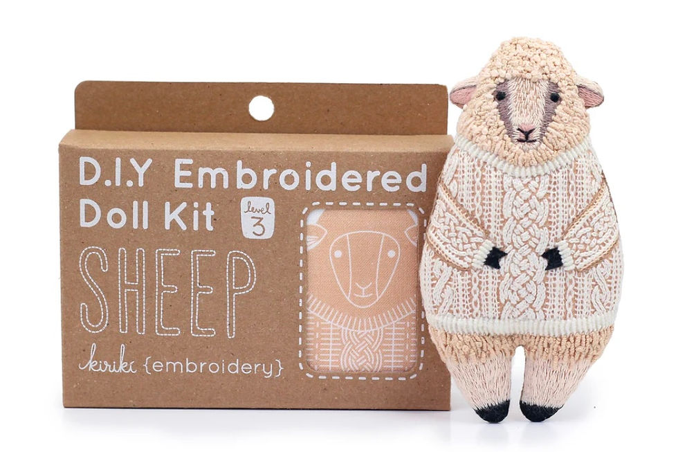 Thumbnail: KIRIKI PRESS - D.I.Y. Embroidered Doll Kit
