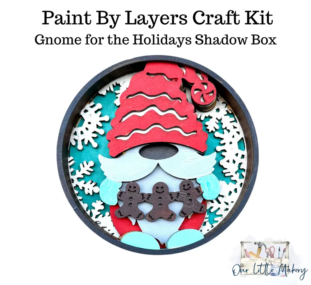 OUR LITTLE MAKERY - Gnome for the Holiday Shadow Box