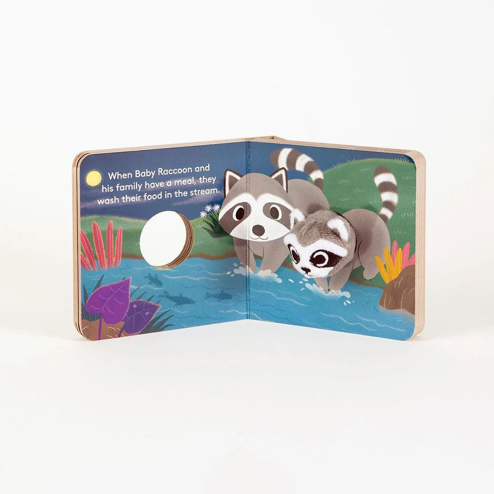 Thumbnail: CHRONICLE BOOKS - Baby Raccoon Finger Puppet Book