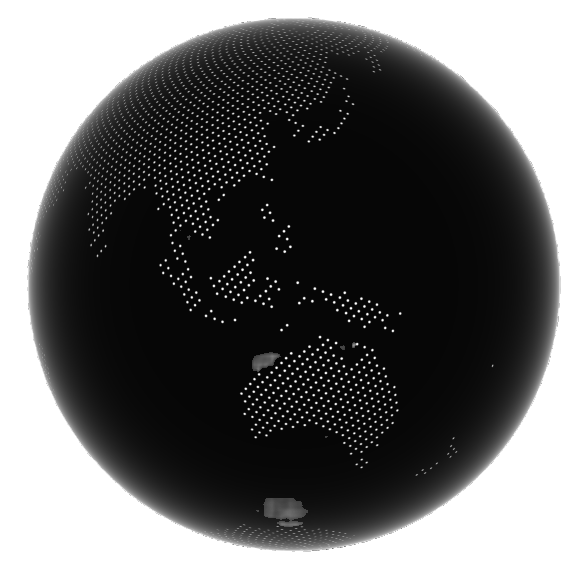 3D-Globe-With-Dotted-World-Map-Using-Web