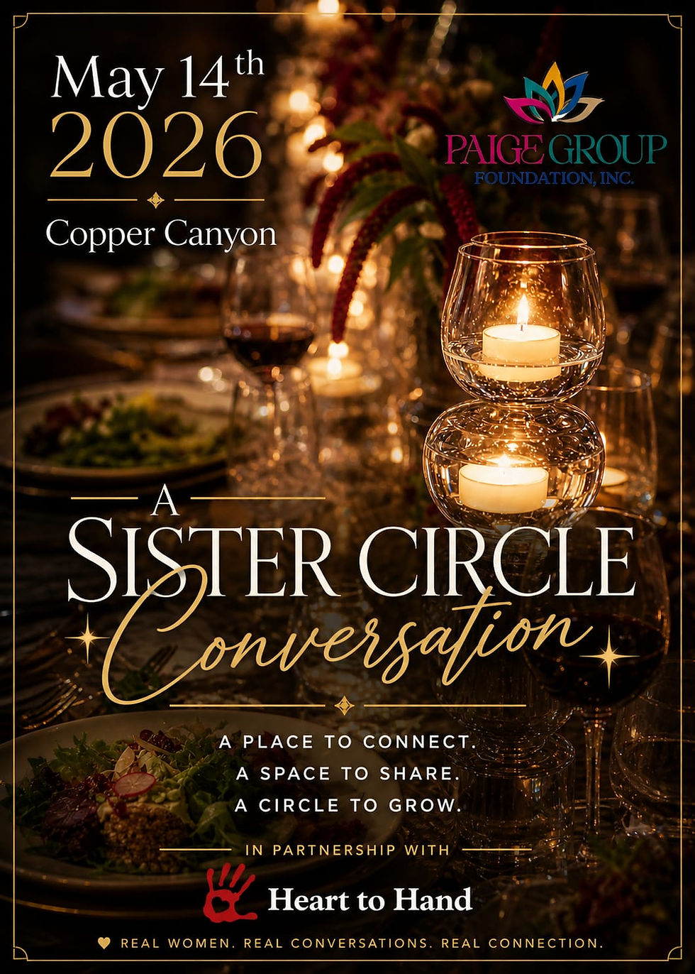 SISTER Circle Dinner at Copper Cannon + Partnership with Heart To Hand
