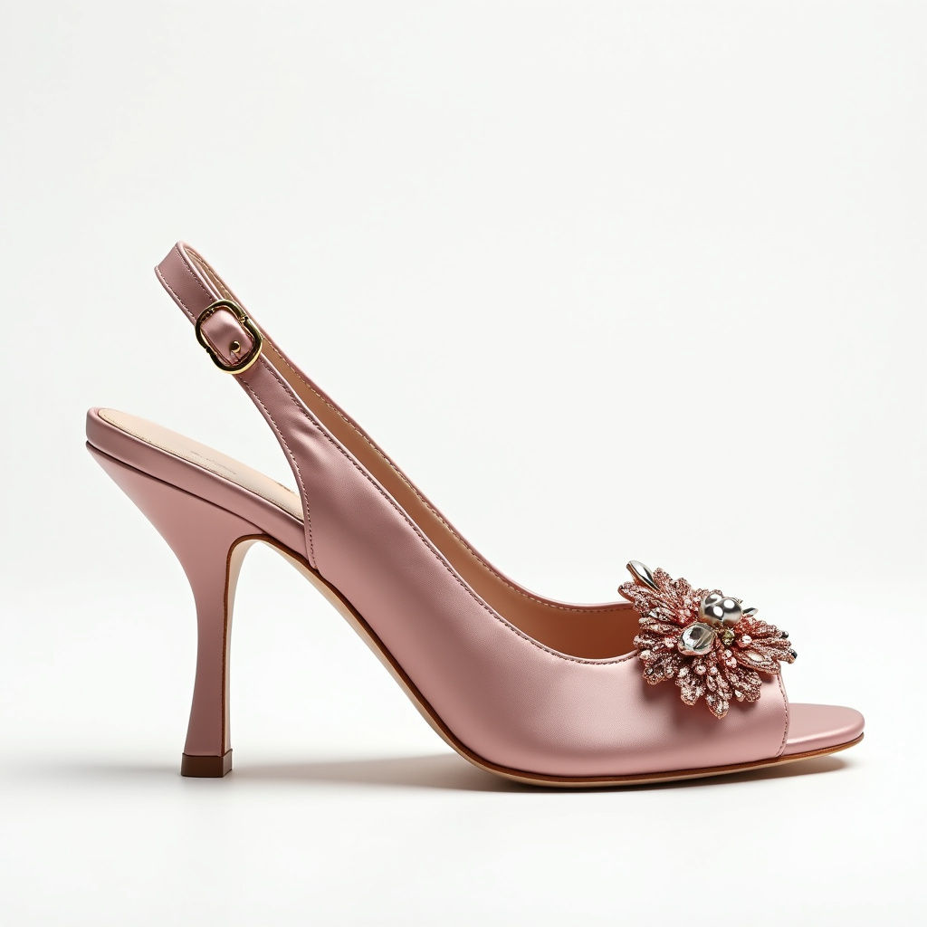 Embellished Slingback Heels