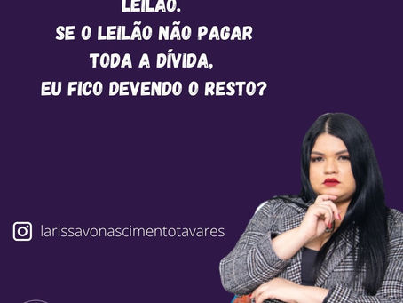 Apartamento em leilão. Se o leilão não pagar a dívida toda eu fico devendo o resto?