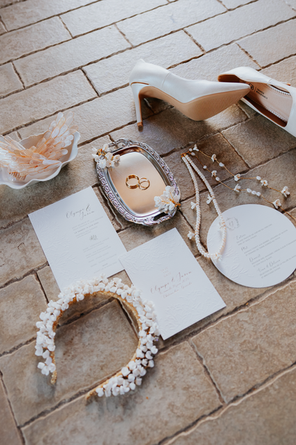 Flatlay mariage Amour Divin Mythologie