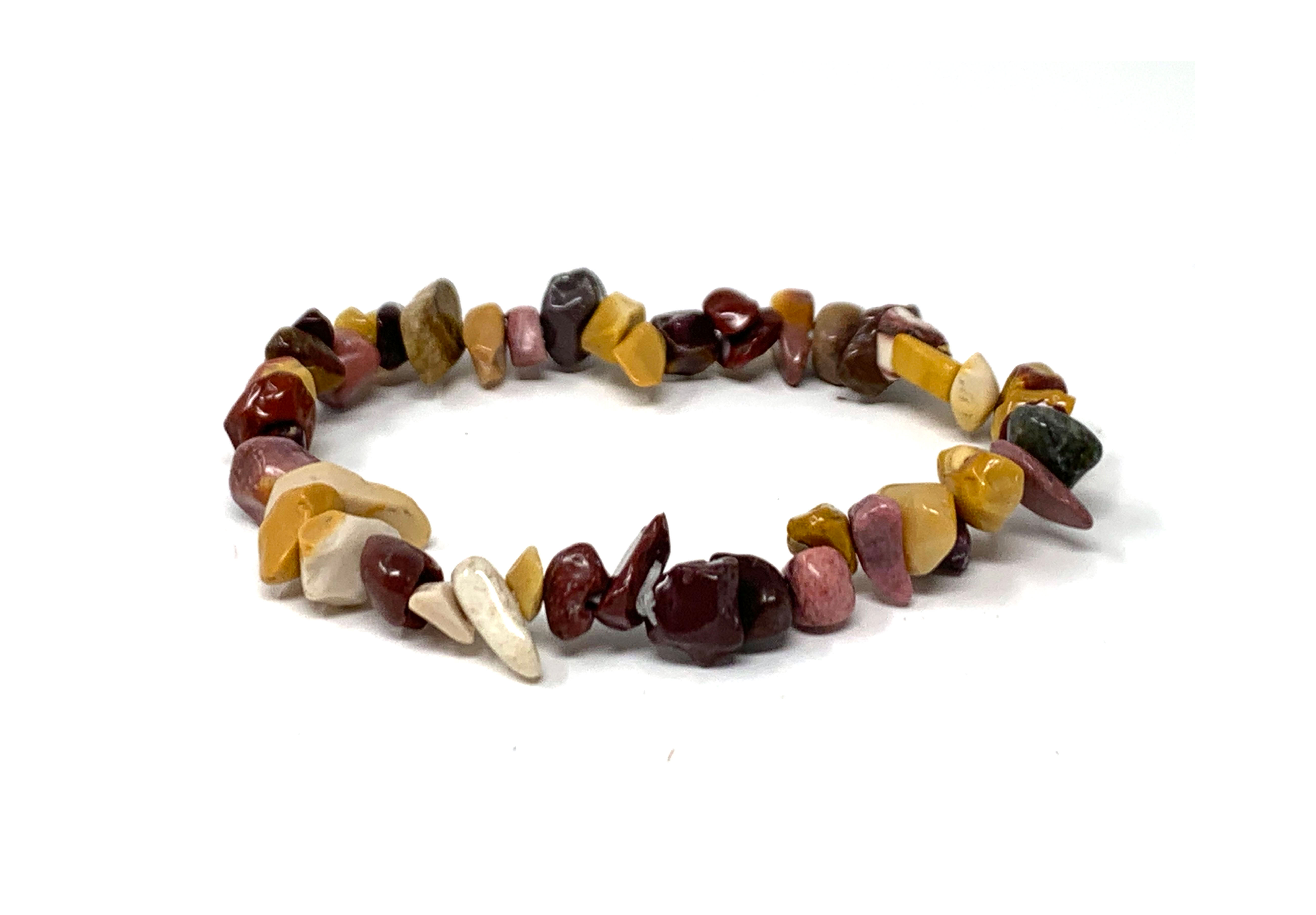 Mouakite Single Chips Elastic Bracelet  (Price is Per 10 Pieces Bag)