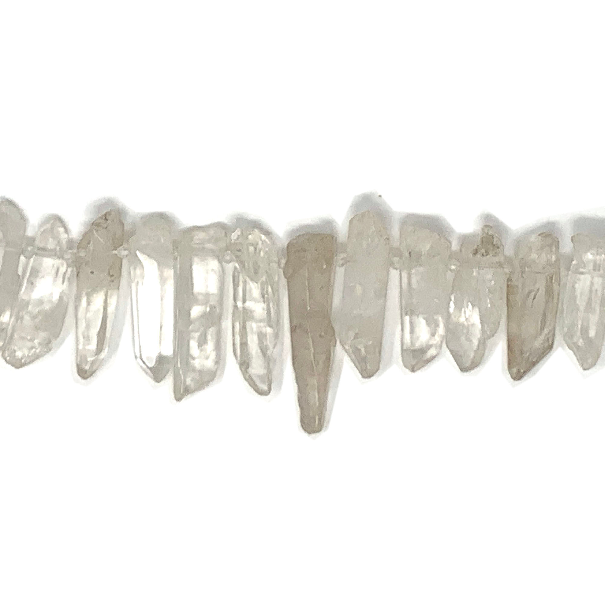 Natural Clear Quartz Rough Points Beads (Price is per Unit of 1 Strand)