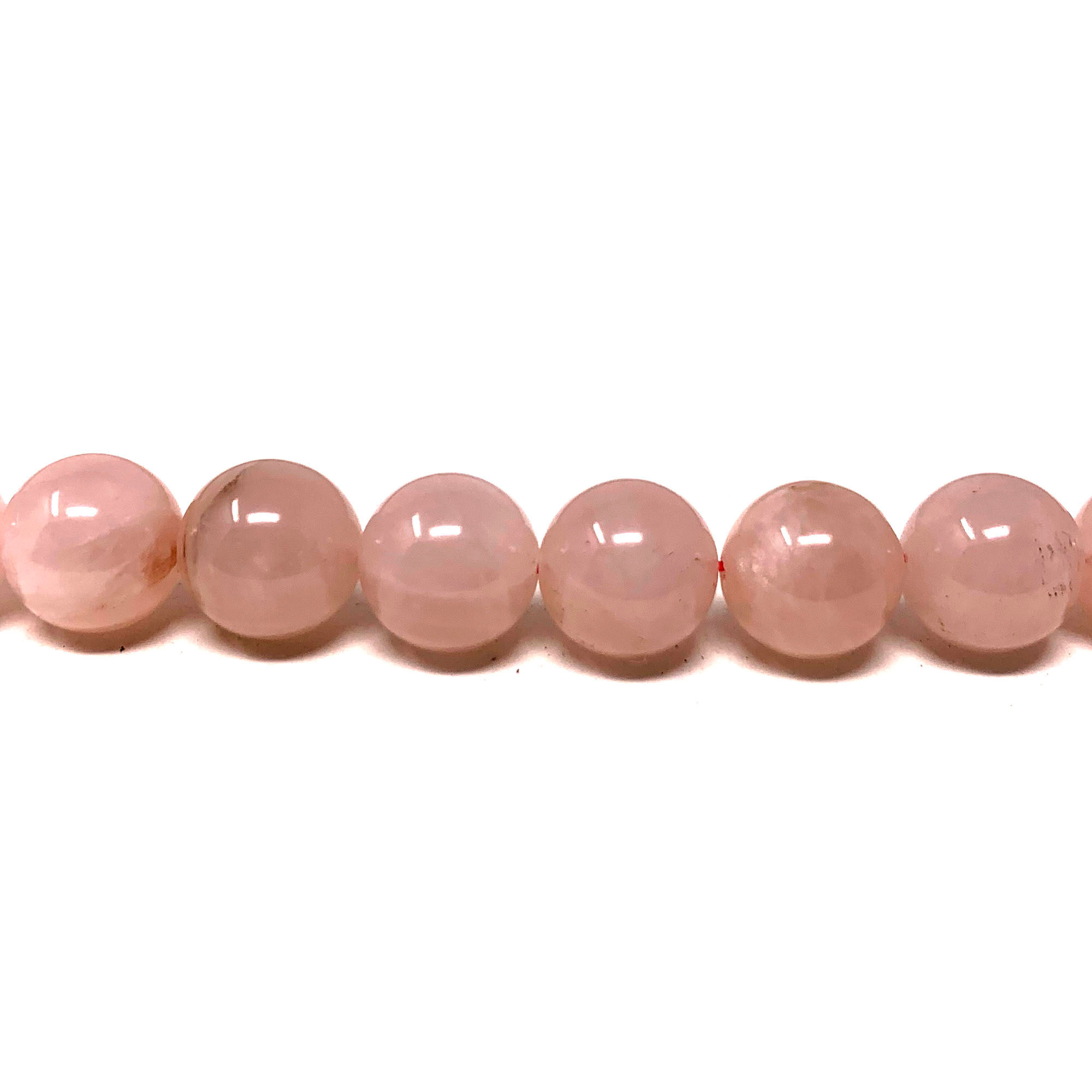 10 mm Rose Quartz Round Beads 15.5"-16" (Price per Unit of 5 Strands)