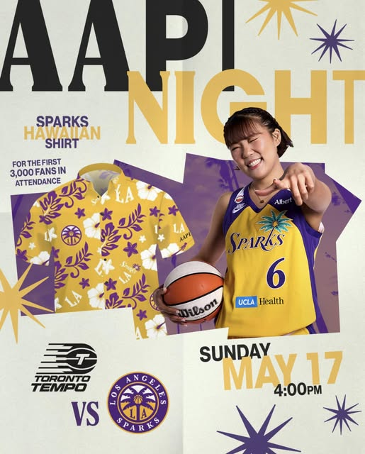 The LA Sparks Gave Out Hawaiian Shirts for AAPI Night — and the Crowd Showed Up