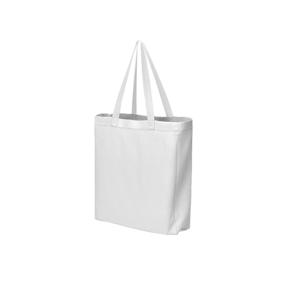 Thumbnail: Large City Tote Bag Lined with Inside Pocket – Linen Like Fabric
