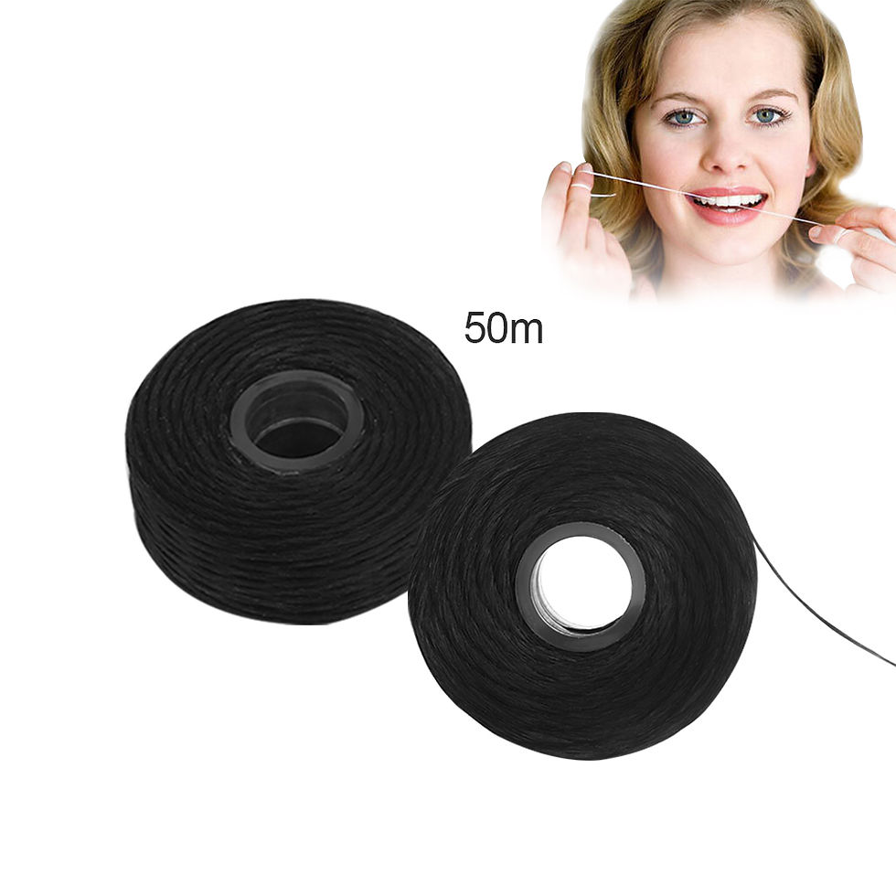 Thumbnail: 3pc Bamboo Charcoal Dental Flosser for Oral Care