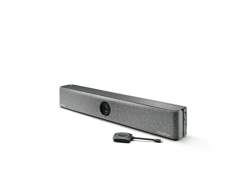Clickshare Bar Core - Barra de videoconferencia inalámbrica con 1 botón inalámbrico