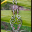 Thumbnail: Wire Swirl Earrings w/ Swarovski - Purple & Smoke
