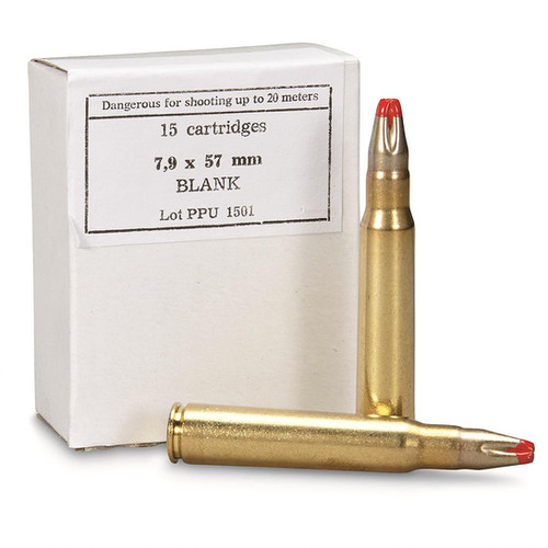 PPU 8mm Mauser Blank (100 Rounds) ammozone