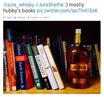 Jura shelfie tweet
