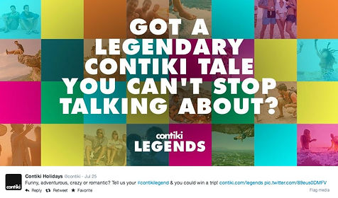 Contiki Legends Tweet