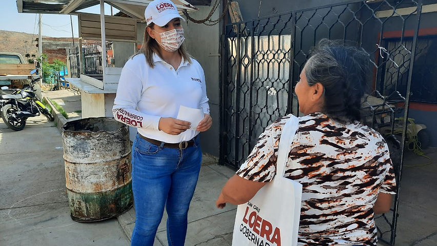 Concluye Edith Baca recorrido en la colonia héroes de la revolución