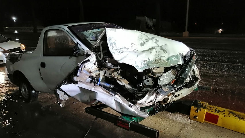 Choque por alcance deja cuantiosos daños