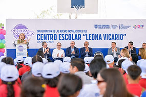Inauguran nuevas instalaciones del Centro Escolar Leona Vicario en Juárez
