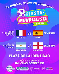 Disfruta de la Fiesta Mundialista este martes y miércoles en la Plaza de la Identidad