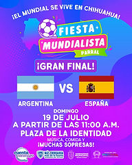 ¡Vive la final del Mundial Argentina vs. España este domingo en Plaza de la Identidad!
