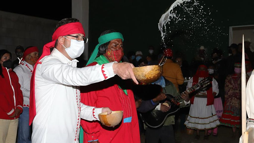 Arranque de Campaña priista en Guachochi con ceremonial Tarahumara
