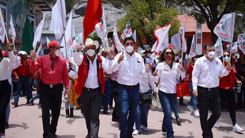 Multitudinario cierre de campaña priista en Guadalupe y Calvo