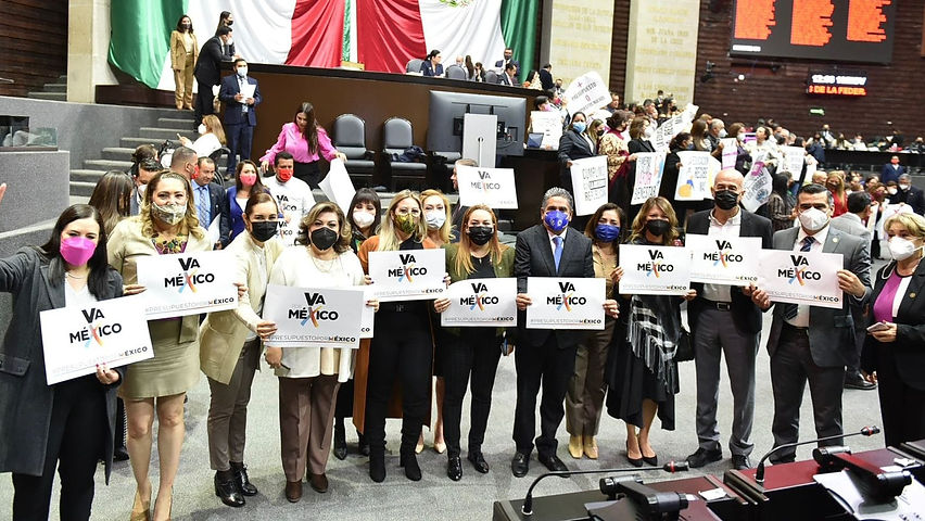 Diputada Angeles Gutiérrez y Alcaldes de Va por México, exigen un presupuesto equitativo para el País