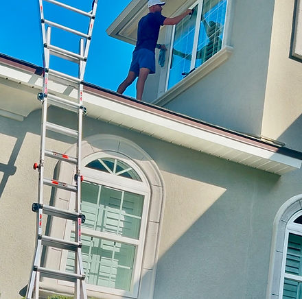 Second story window cleaning made easy