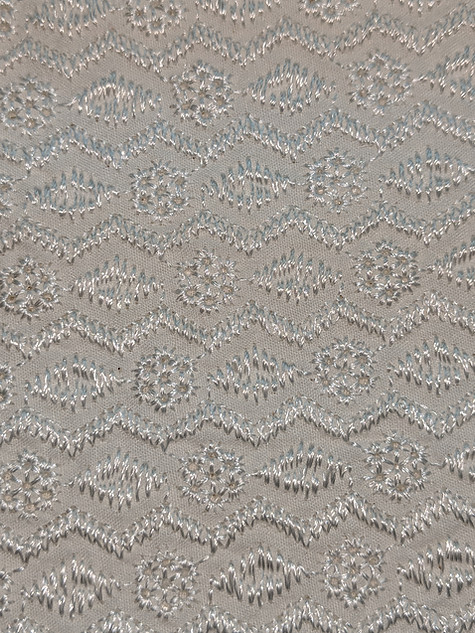 Metallic Embroidery made in lace factory in bangladesh